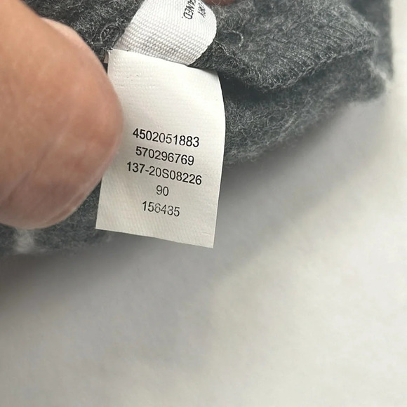 Soma Wknd Grey White Stripes Soft Lace Up Dress Long Sleeve Womens Size Small - Picture 12 of 13